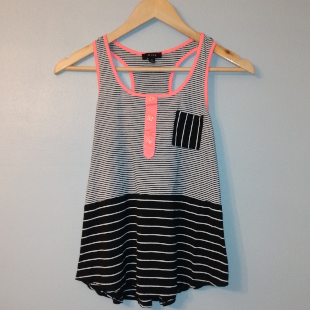 Mine Stripped Tank Top Small